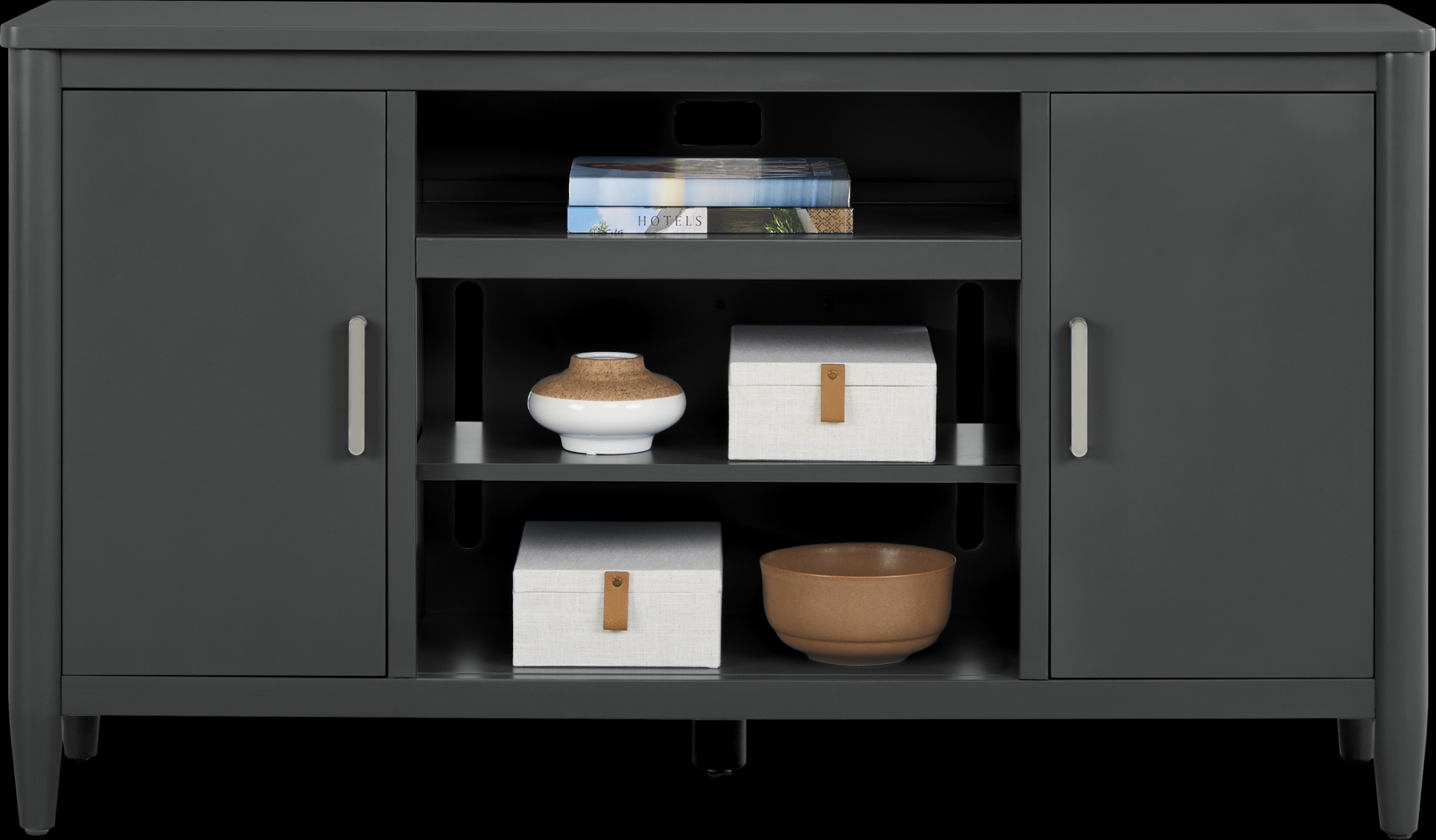 Modern Villa Iron Ore 62 in. Console - Thumbnail - Image 2