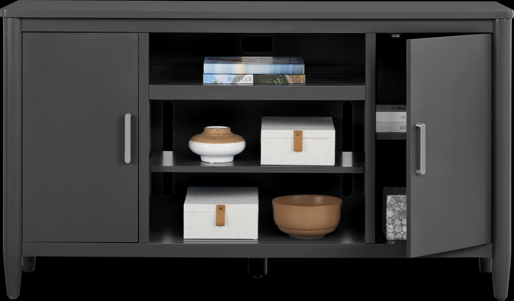 Modern Villa Iron Ore 62 in. Console - Thumbnail - Image 3