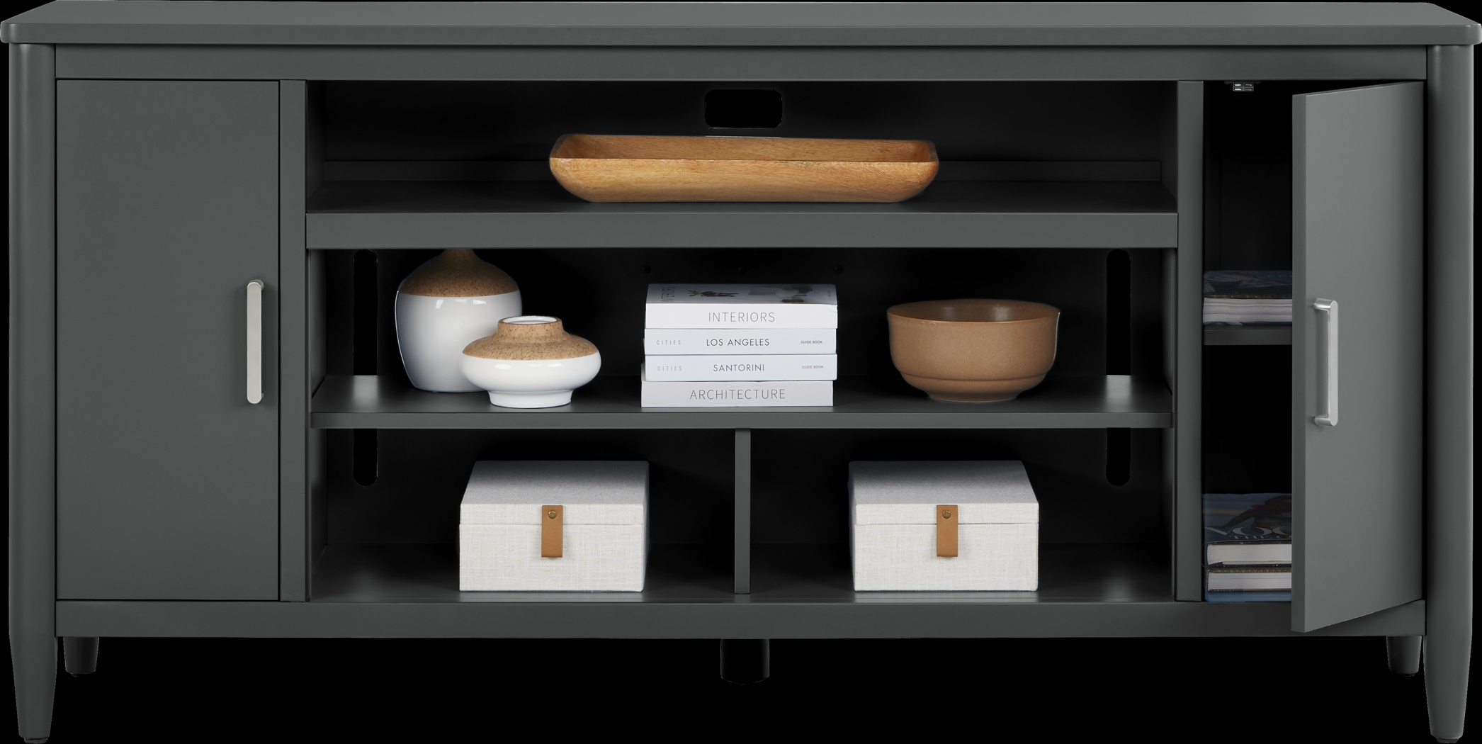 Modern Villa Iron Ore 72 in. Console - Thumbnail - Image 3