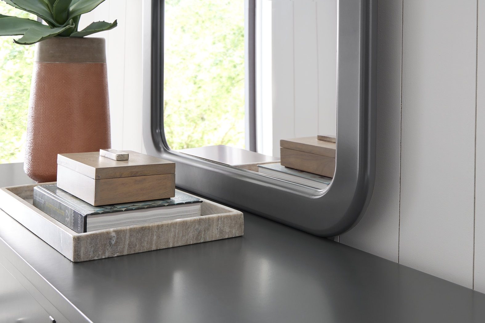 Modern Villa Iron Ore 7 Pc King Panel Bedroom - Thumbnail - Image 12