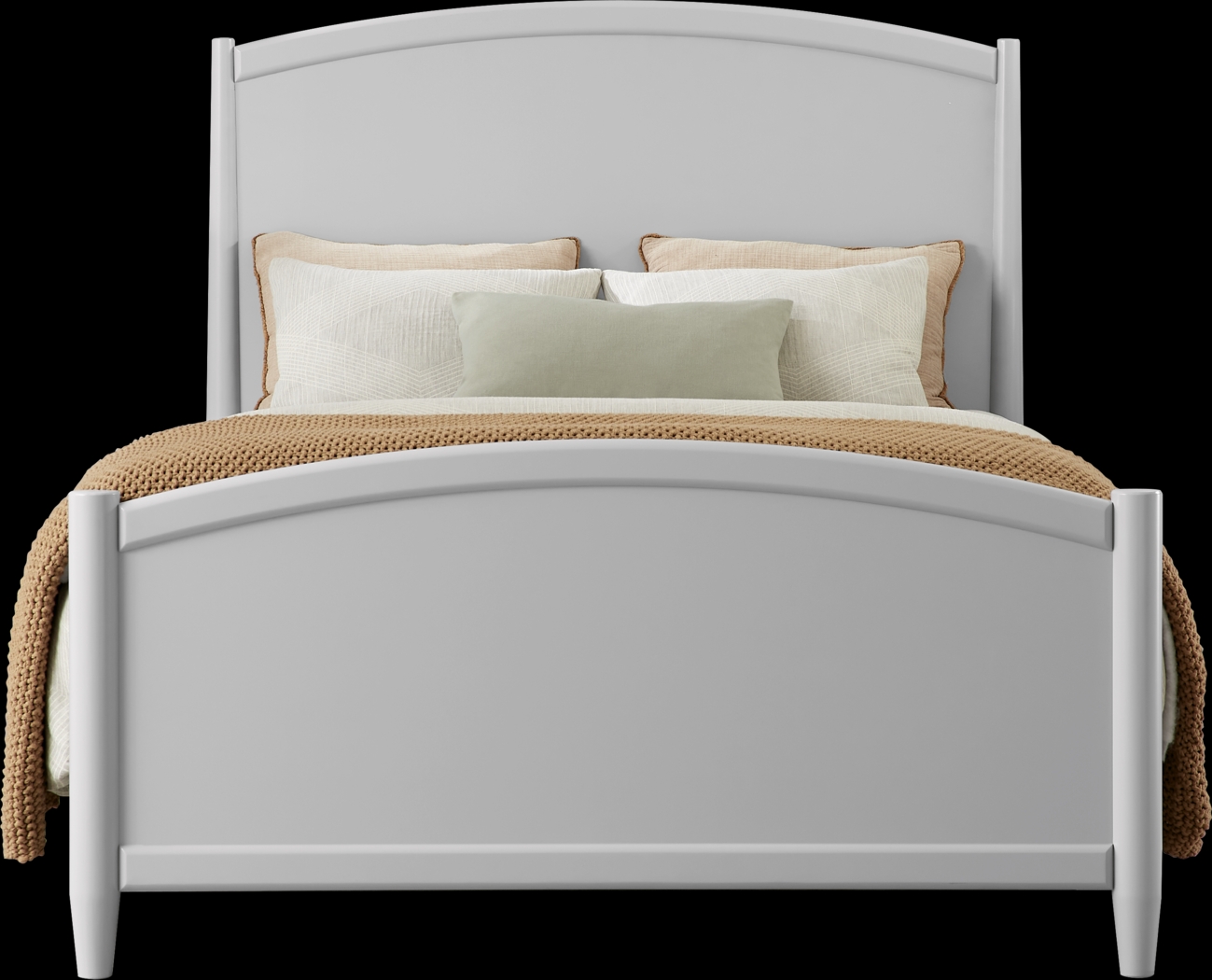 Modern Villa Light Gray 7 Pc King Panel Bedroom - Thumbnail - Image 2