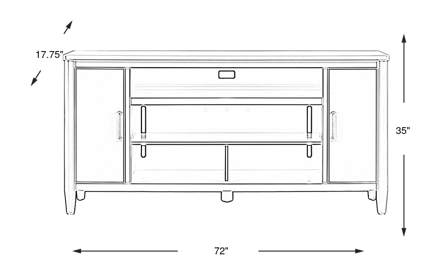 Dimension Image. Please refer to the Dimension Tab on this page for dimension details.