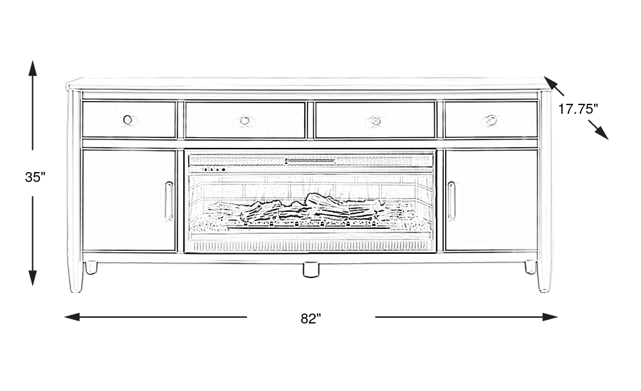Dimension Image. Please refer to the Dimension Tab on this page for dimension details.