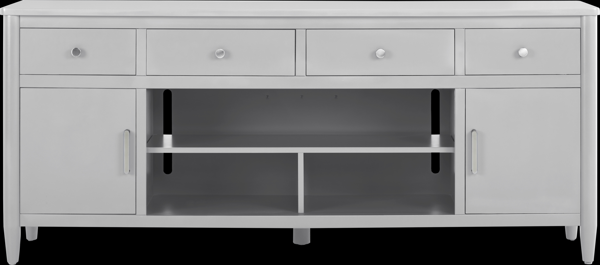 Modern Villa Light Gray 82 in. Console - Thumbnail - Image 1