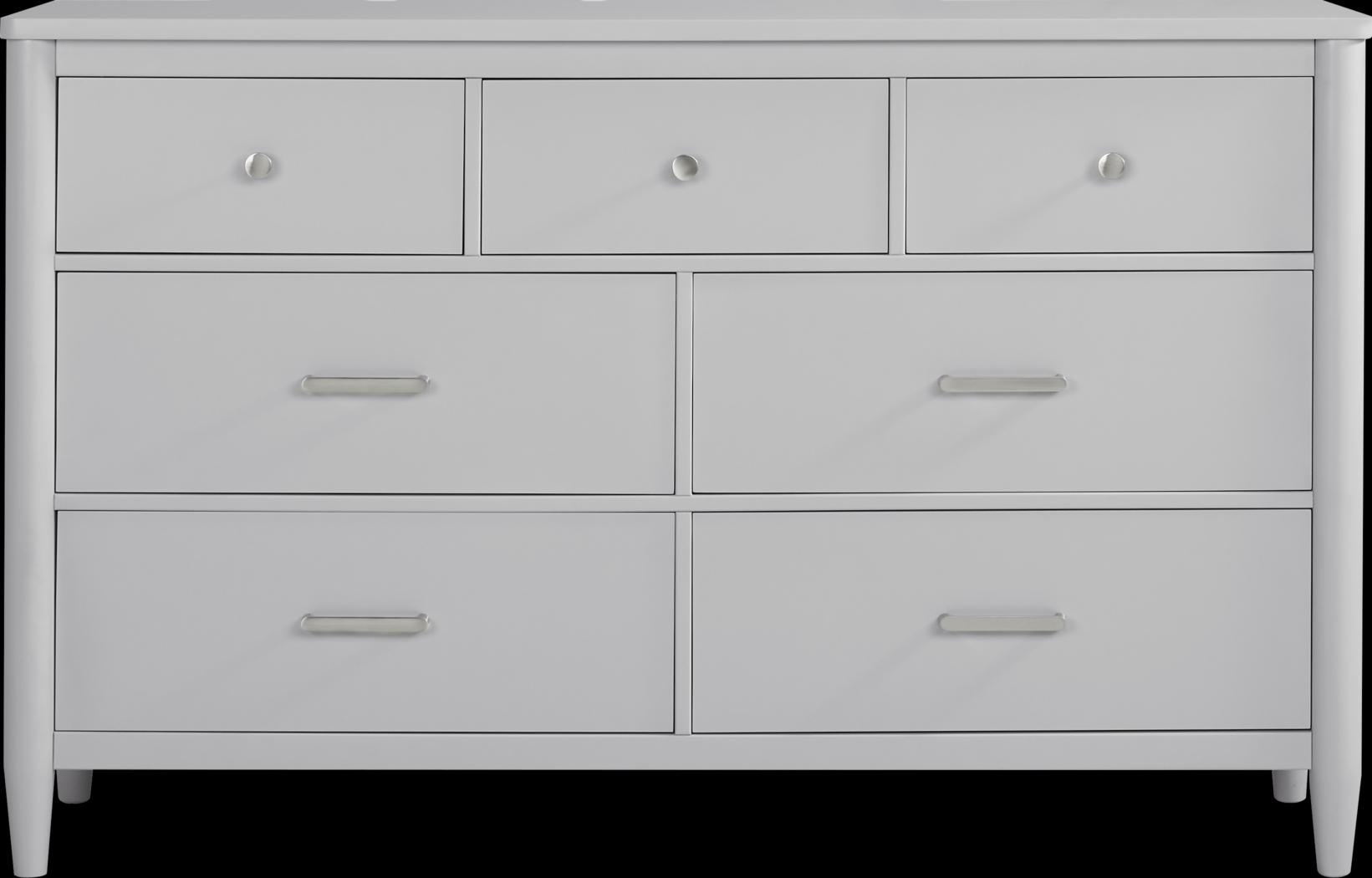 Modern Villa Light Gray 7 Pc King Panel Bedroom - Thumbnail - Image 5