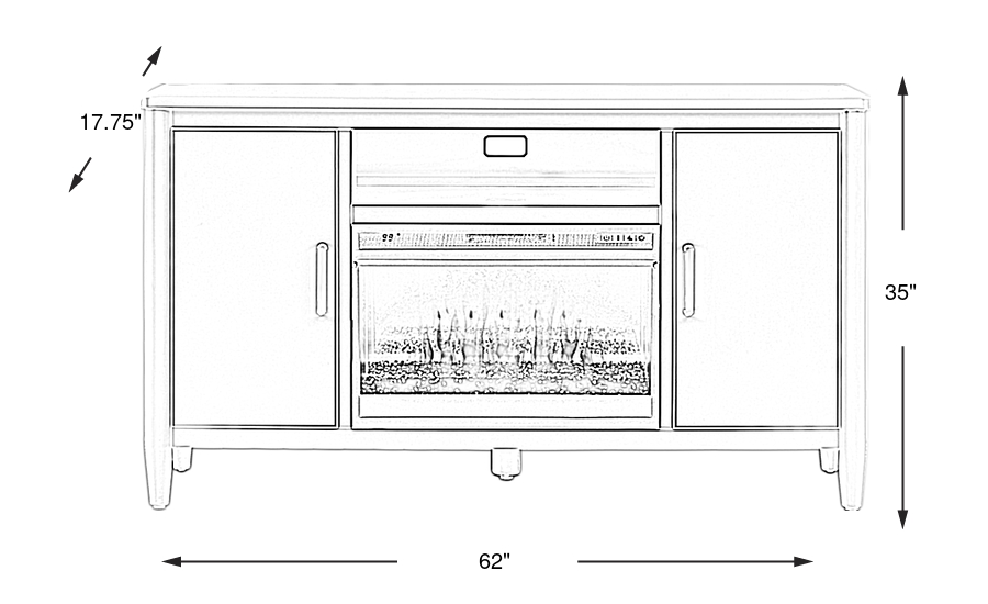 Dimension Image. Please refer to the Dimension Tab on this page for dimension details.