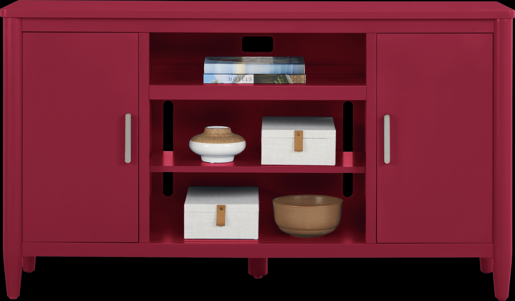 Modern Villa Red 62 in. Console - Thumbnail - Image 2