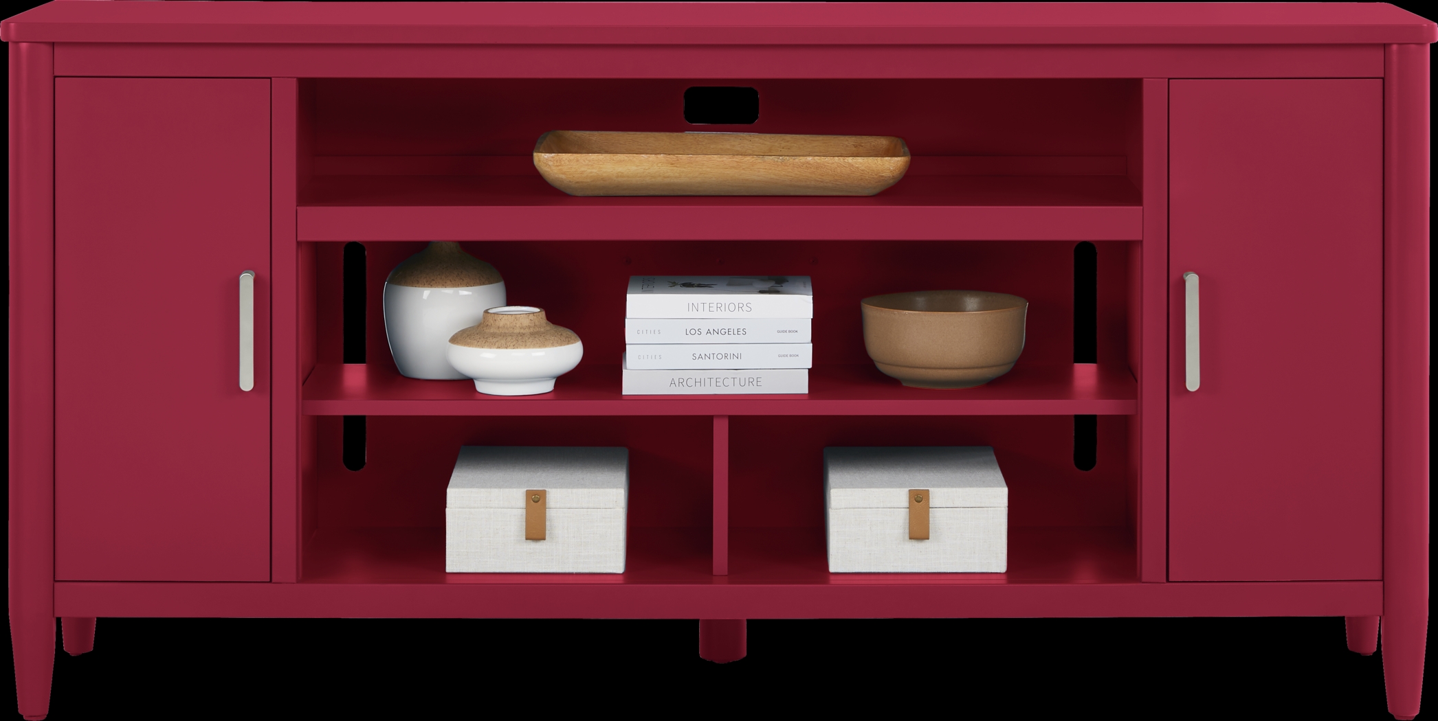 Modern Villa Red 72 in. Console - Thumbnail - Image 2