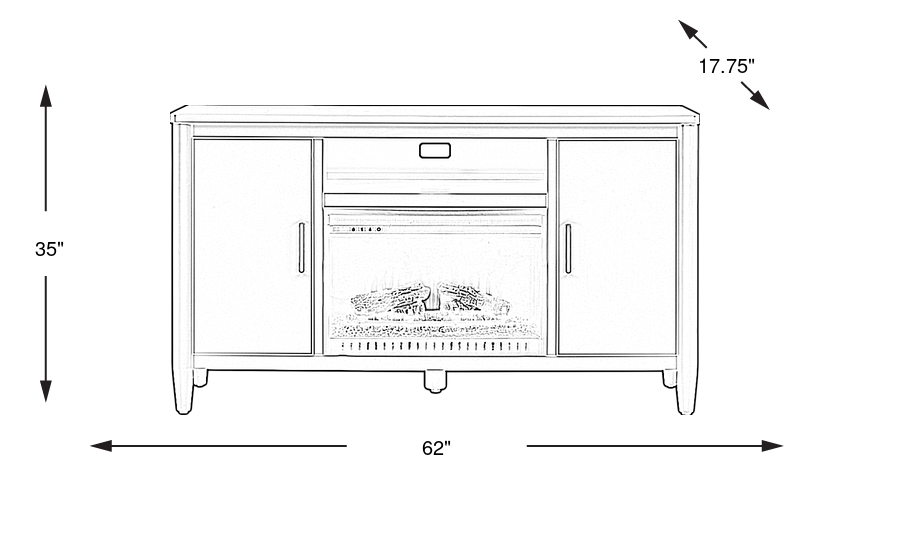 Dimension Image. Please refer to the Dimension Tab on this page for dimension details.