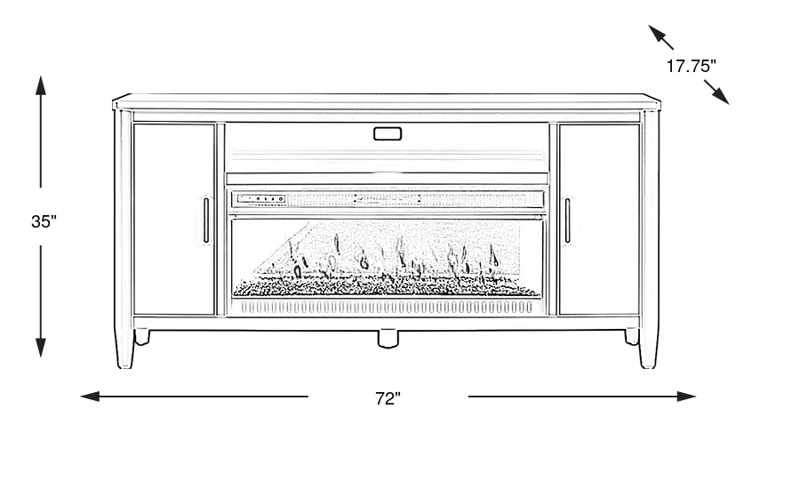 Dimension Image. Please refer to the Dimension Tab on this page for dimension details.