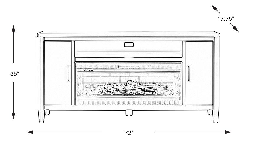 Dimension Image. Please refer to the Dimension Tab on this page for dimension details.