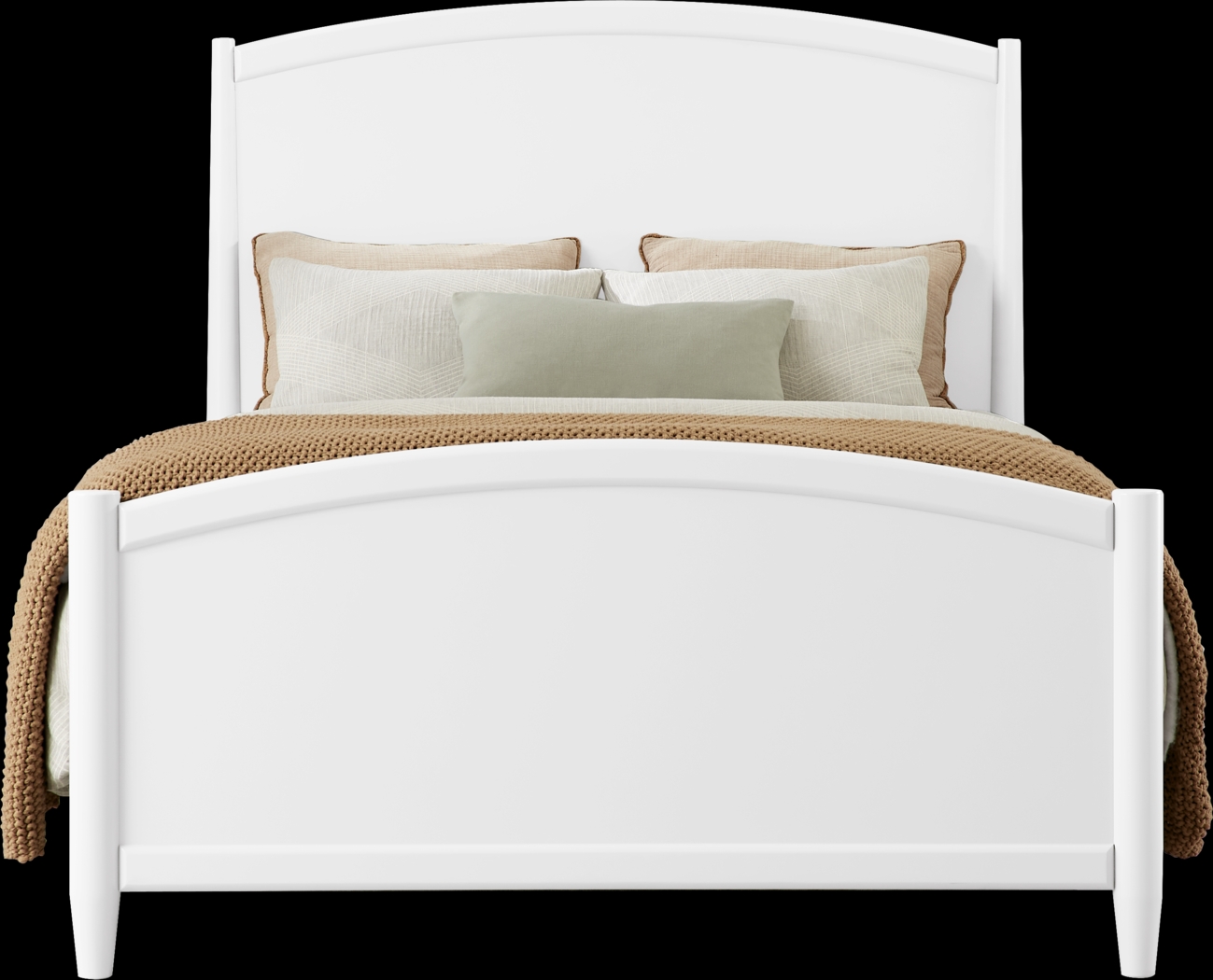 Modern Villa White 5 Pc King Panel Bedroom - Thumbnail - Image 2