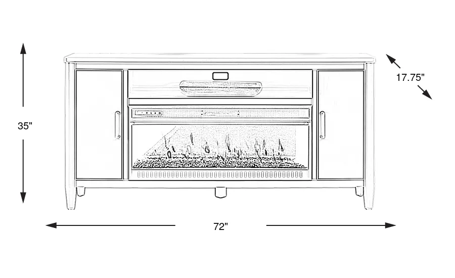 Dimension Image. Please refer to the Dimension Tab on this page for dimension details.