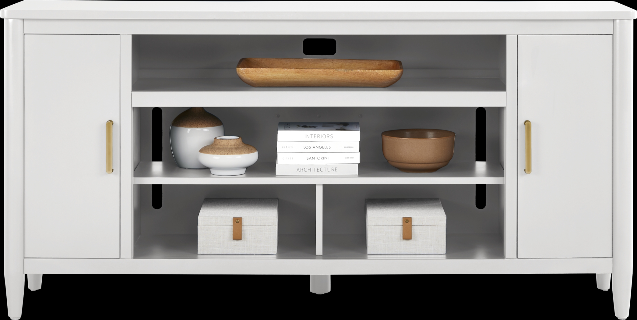 Modern Villa White 72 in. Console - Thumbnail - Image 2