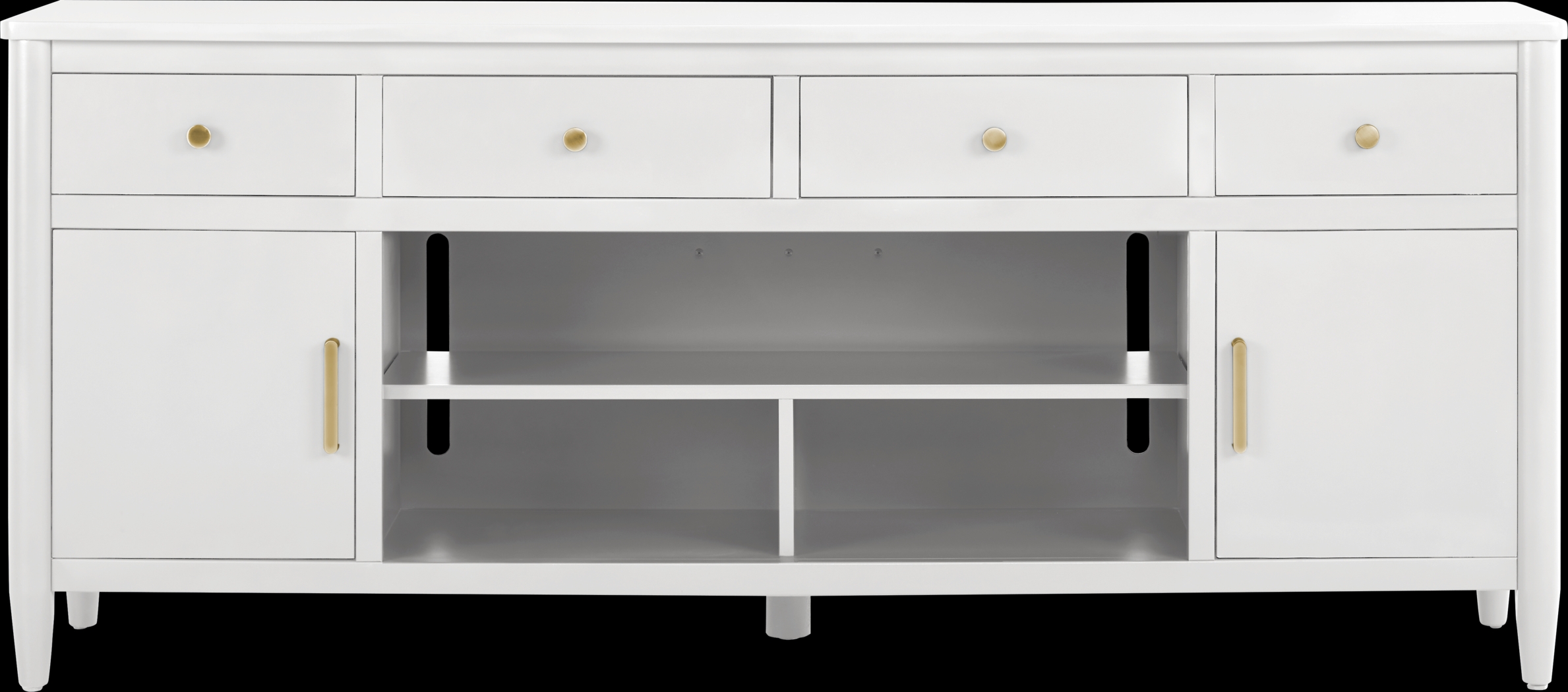 Modern Villa White 82 in. Console - Thumbnail - Image 1