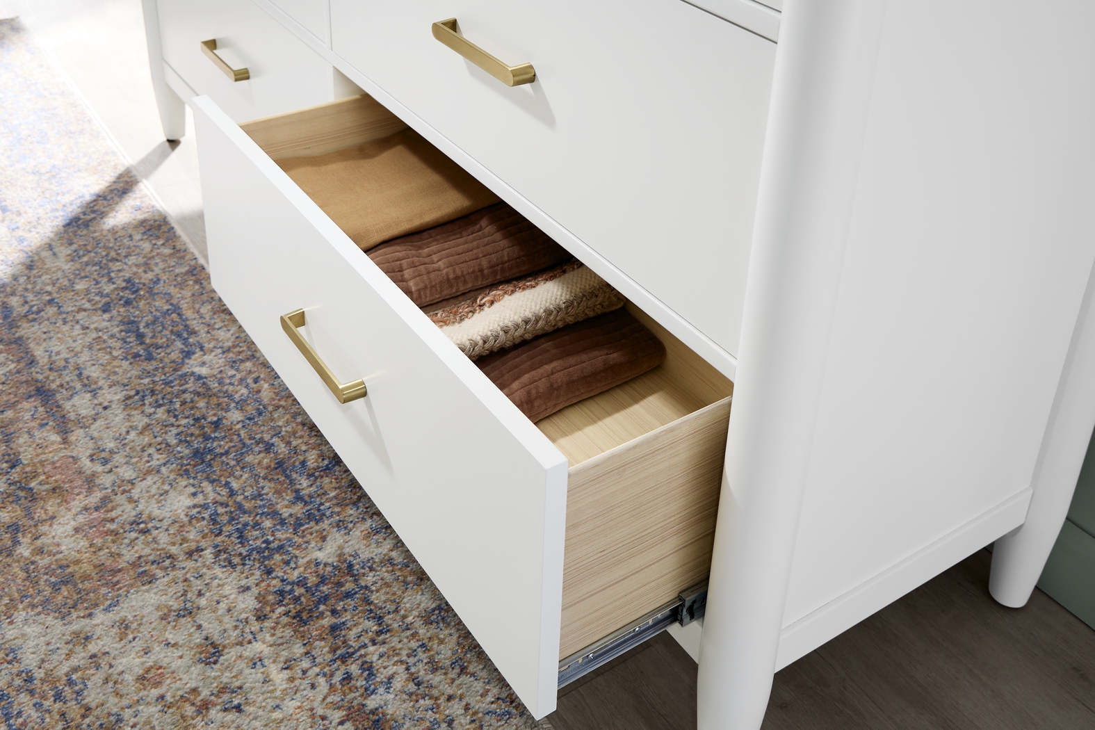 Modern Villa White 5 Pc King Panel Bedroom - Thumbnail - Image 7