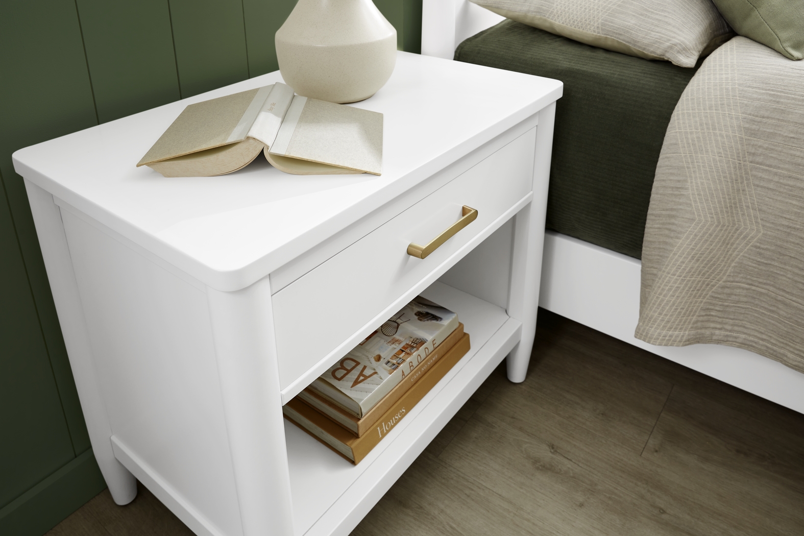 Modern Villa White Nightstand - Thumbnail - Image 3