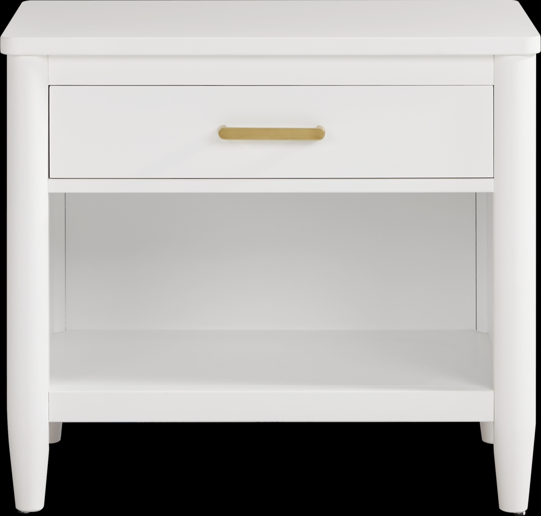Modern Villa White Nightstand - Thumbnail - Image 1