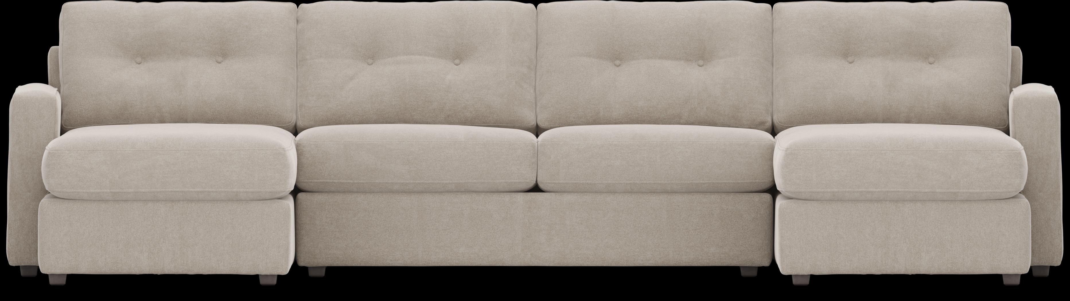 Beige 3 Pc ModularOne Gel Foam Sleeper - Thumbnail - Image 3