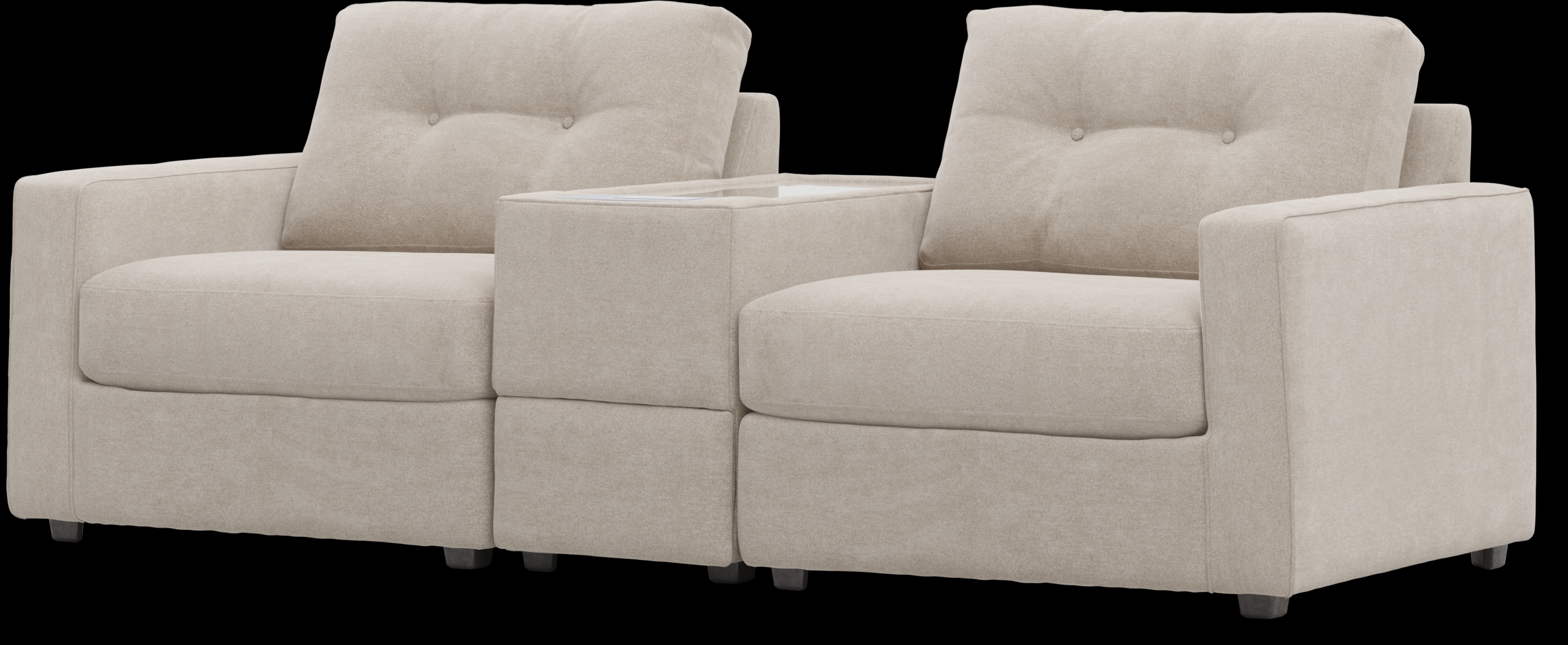 Beige 3 Pc ModularOne with Media Console - Thumbnail - Image 4