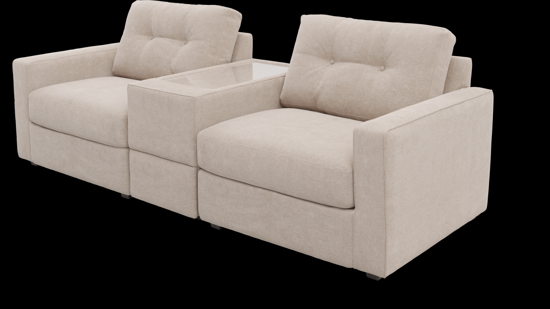 Beige 3 Pc ModularOne - Thumbnail - Image 1