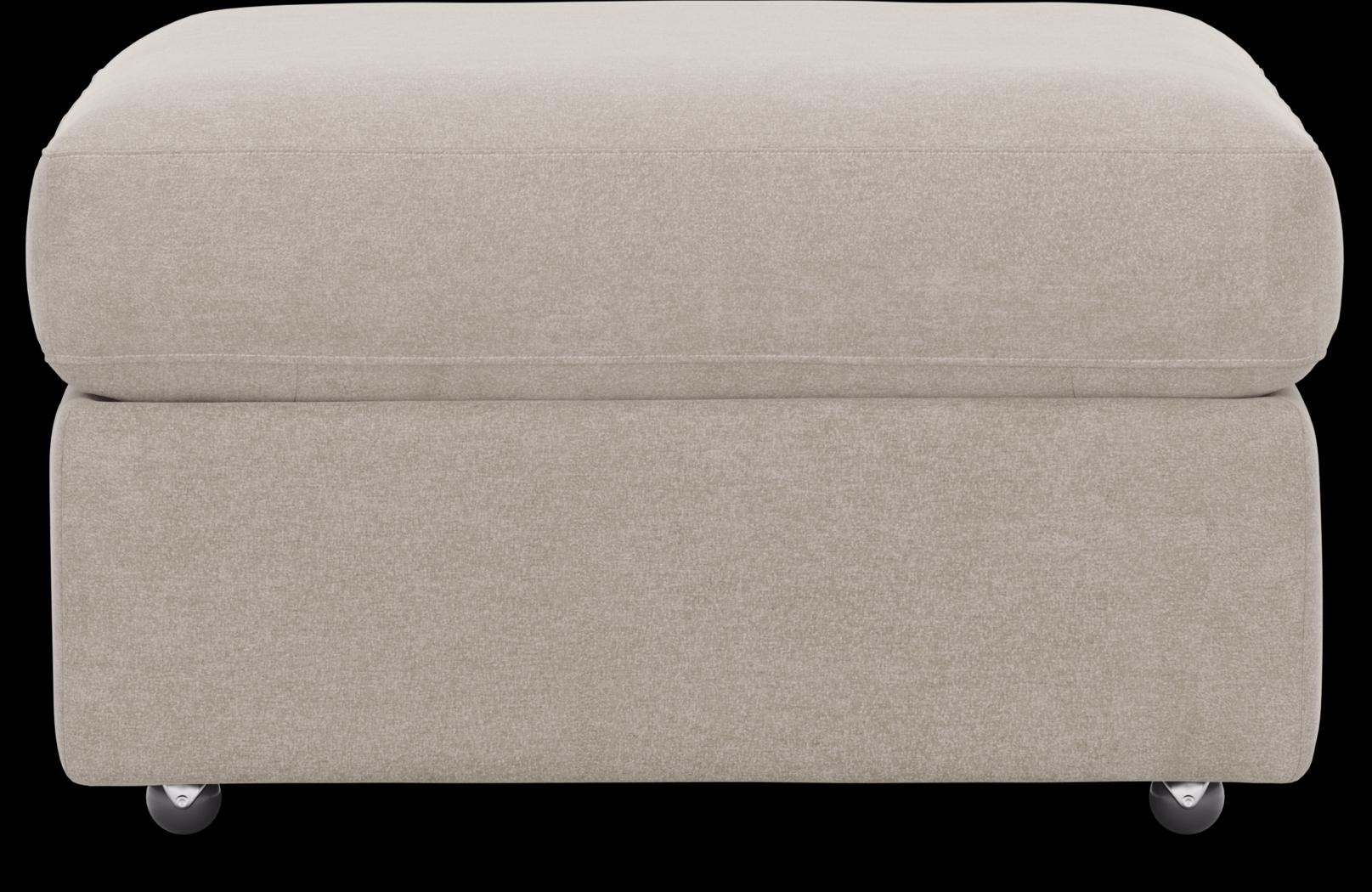 ModularOne Beige Storage Bumper Ottoman - Thumbnail - Image 3