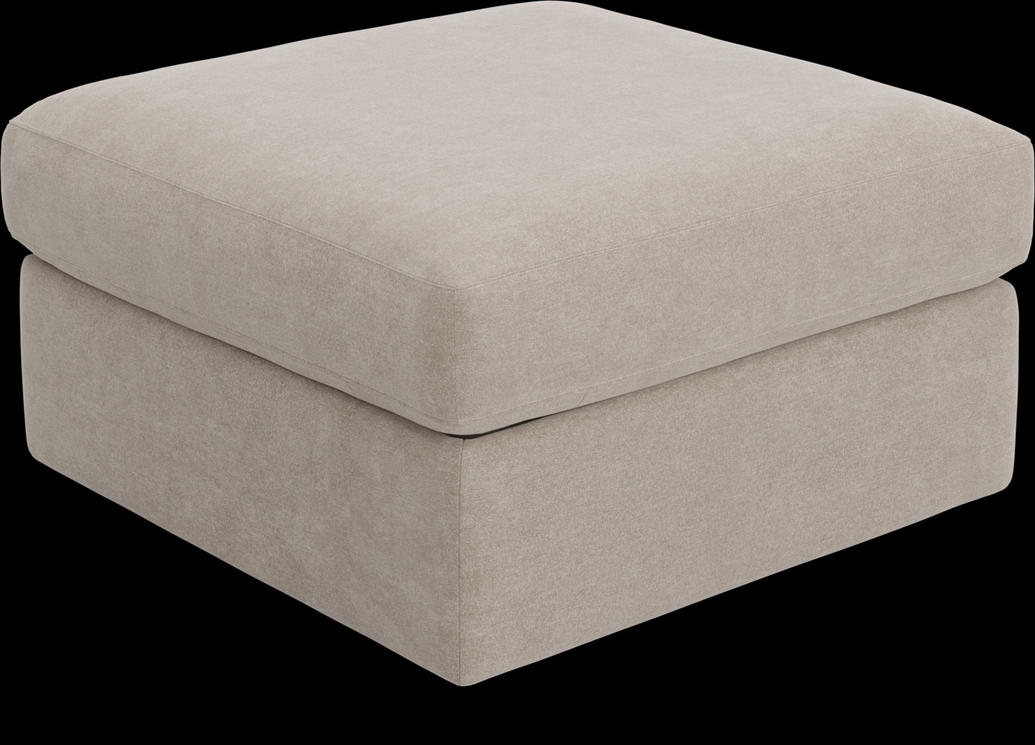 ModularOne Beige Storage Bumper Ottoman - Thumbnail - Image 1