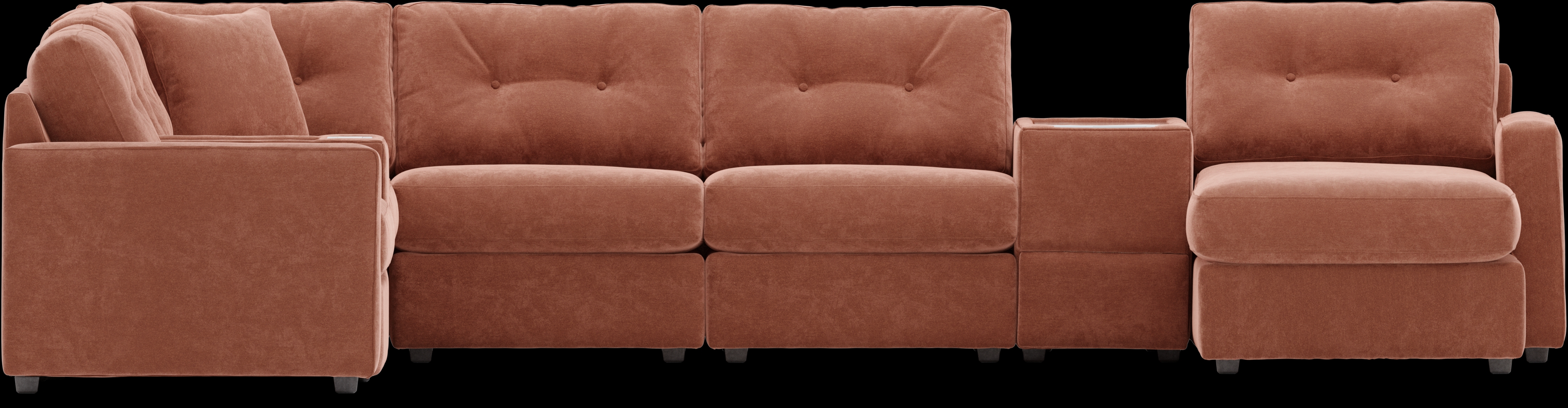 ModularOne Copper 8 Pc Sectional with Media Consoles - Thumbnail - Image 2