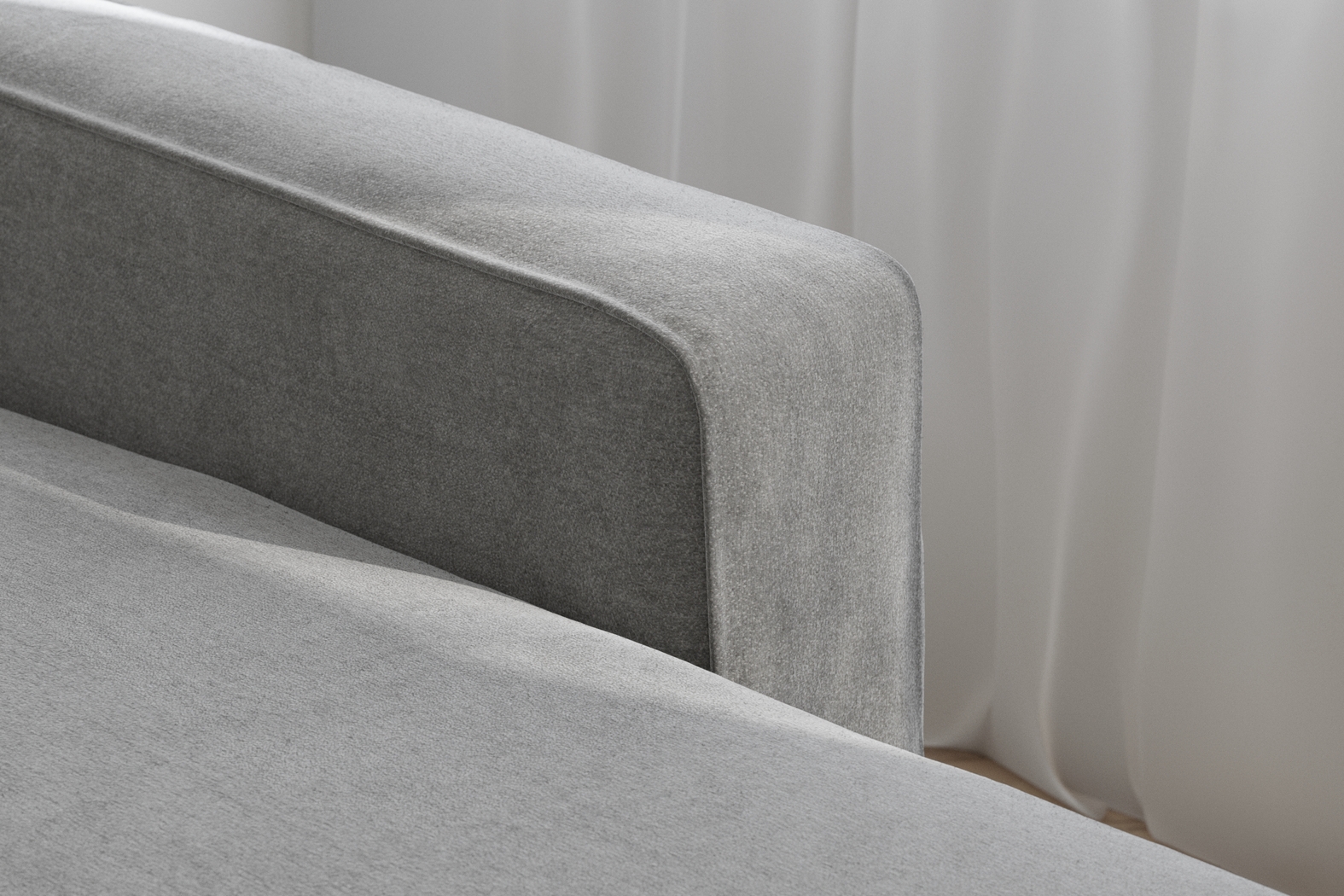 Gray 3 Pc ModularOne Gel Foam Sleeper - Thumbnail - Image 4