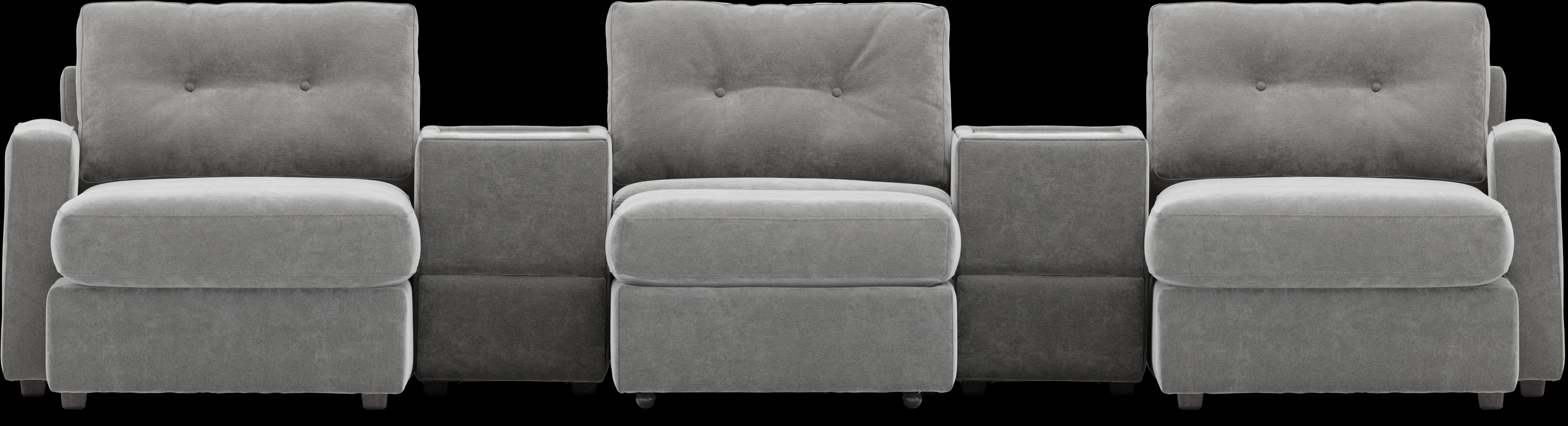 Gray 6 Pc ModularOne with Media Consoles - Thumbnail - Image 3