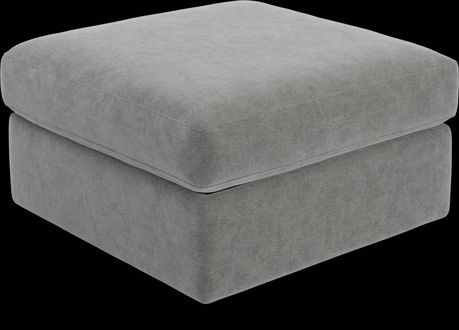 ModularOne Gray Storage Bumper Ottoman - Thumbnail - Image 1