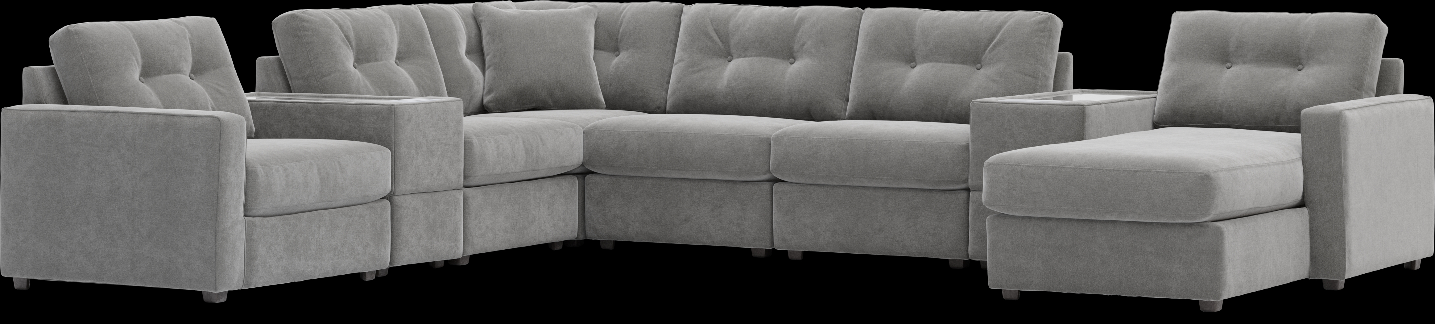 Gray 8 Pc ModularOne with Media Consoles - Thumbnail - Image 3