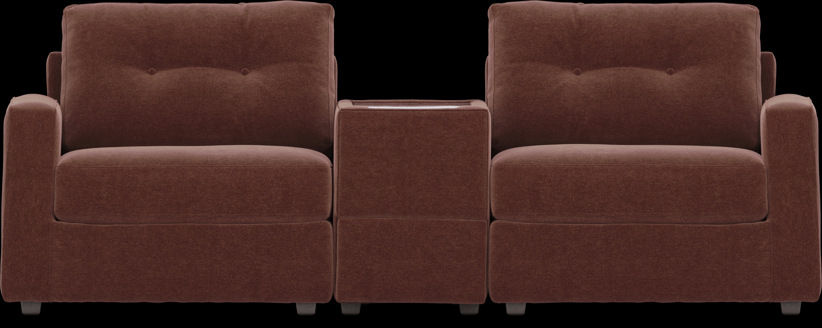 Merlot 3 Pc ModularOne with Media Console - Thumbnail - Image 3