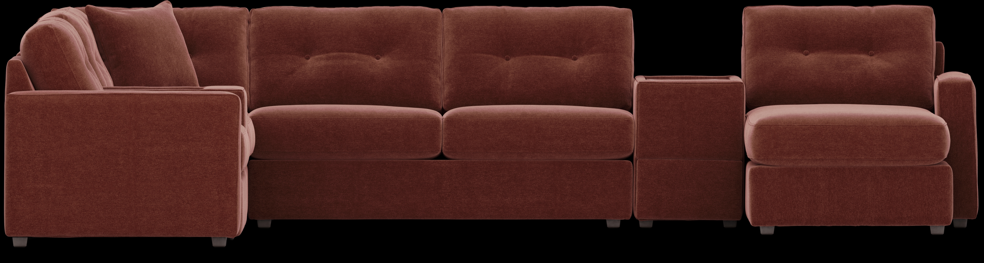 Merlot 7 Pc ModularOne Gel Foam Sleeper - Thumbnail - Image 4