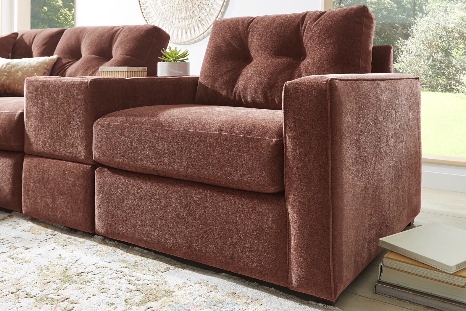 Merlot 7 Pc ModularOne Sleeper with Media Consoles - Image 10
