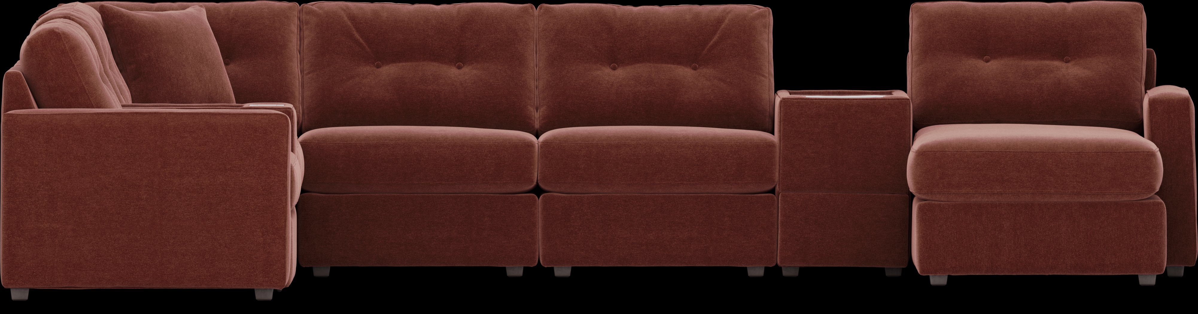 Merlot 8 Pc ModularOne with Media Consoles - Thumbnail - Image 3