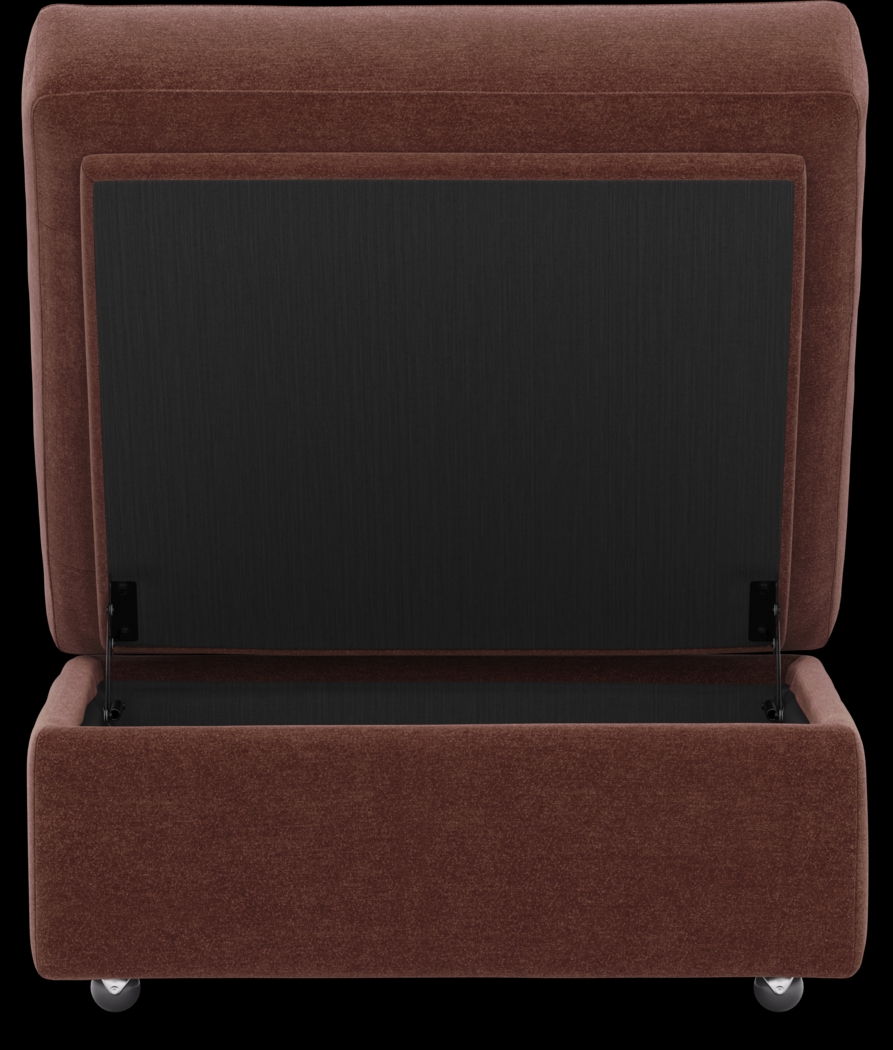 ModularOne Merlot Storage Bumper Ottoman - Thumbnail - Image 4