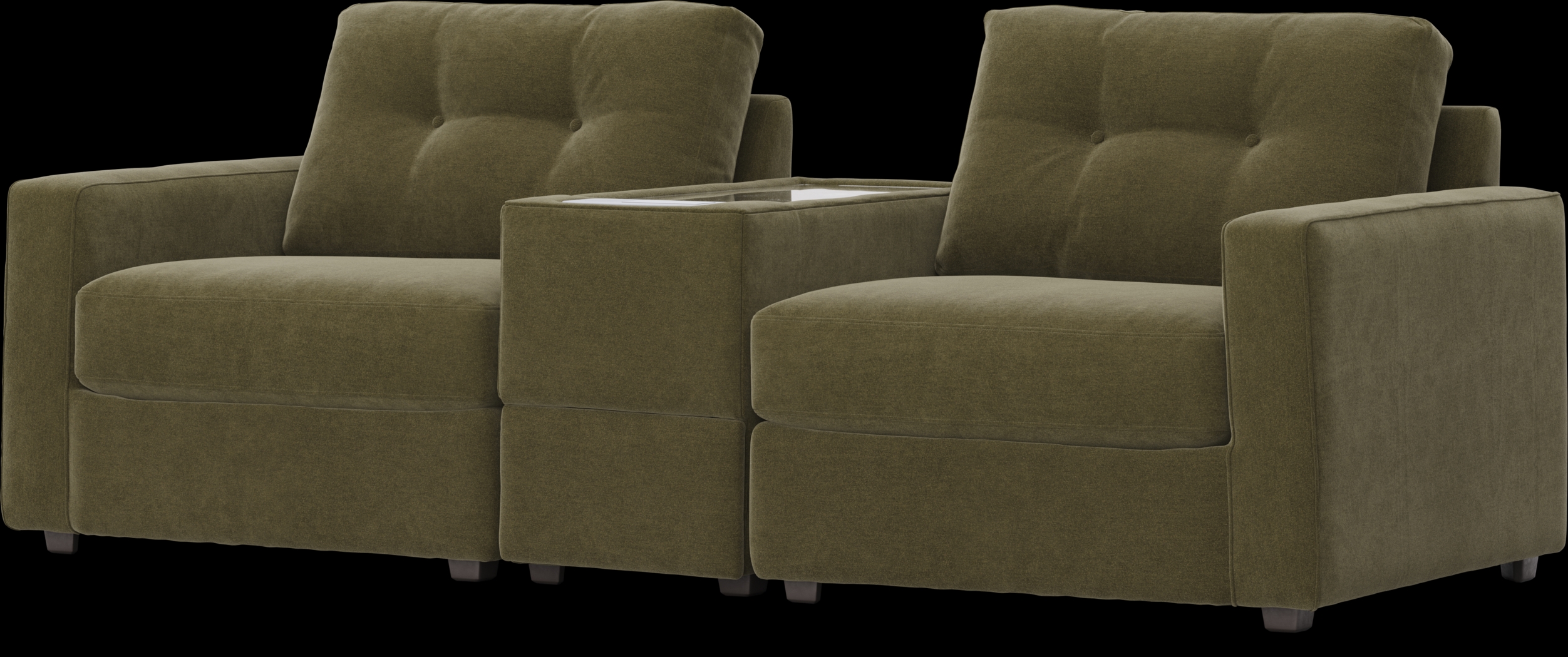 Moss 3 Pc ModularOne with Media Console - Thumbnail - Image 1