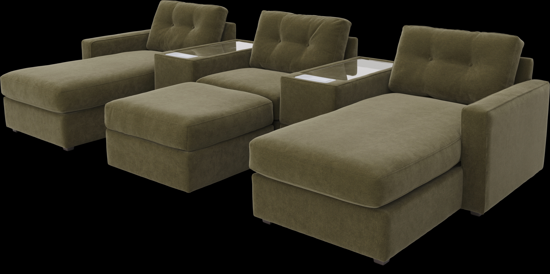 Moss 6 Pc ModularOne with Media Consoles - Thumbnail - Image 1