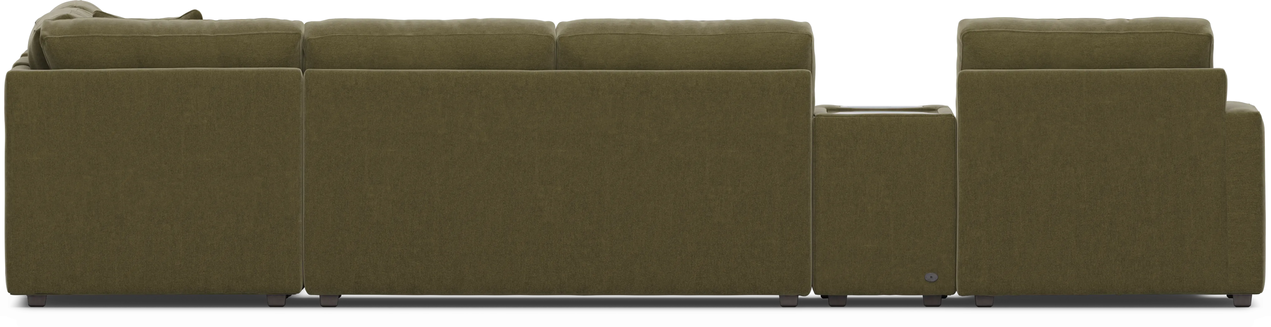 Moss 7 Pc ModularOne Gel Foam Sleeper with Media Consoles - Image 5
