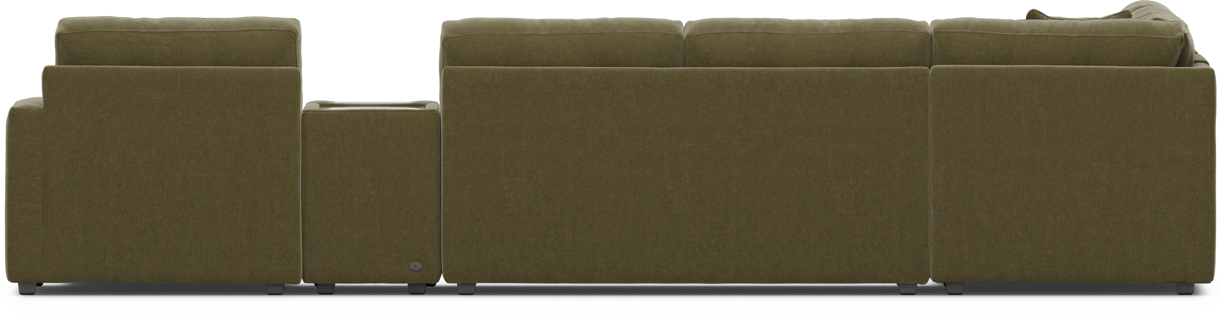 Moss 7 Pc ModularOne Gel Foam Sleeper with Media Consoles - Image 5