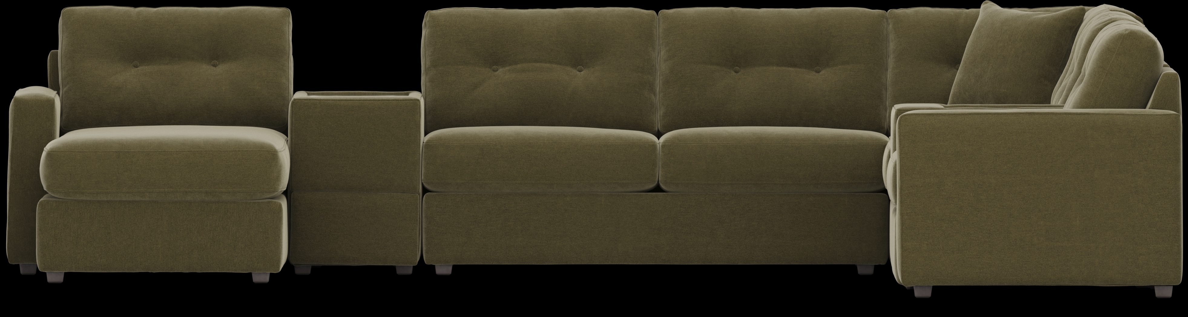 Moss 7 Pc ModularOne Gel Foam Sleeper - Thumbnail - Image 4