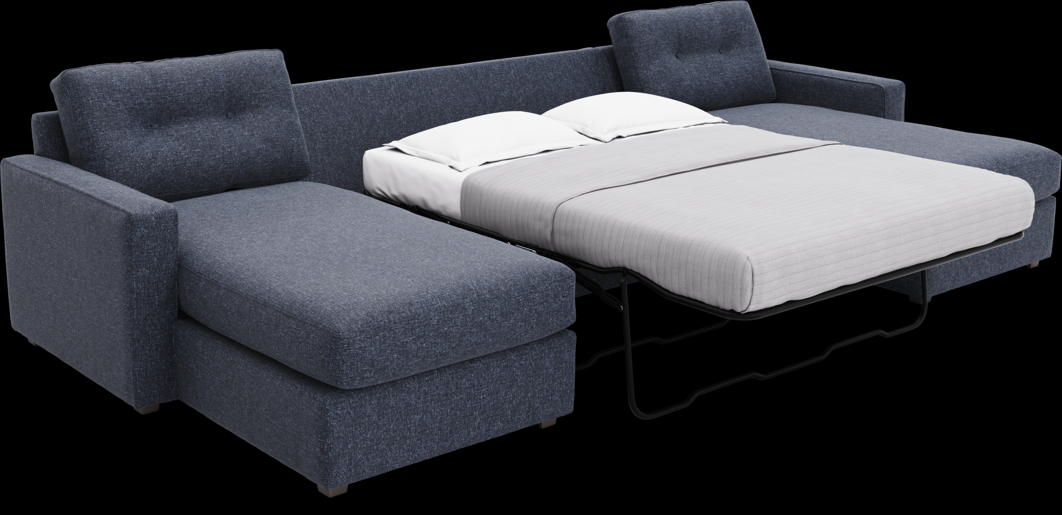 Navy 3 Pc ModularOne Gel Foam Sleeper - Thumbnail - Image 2