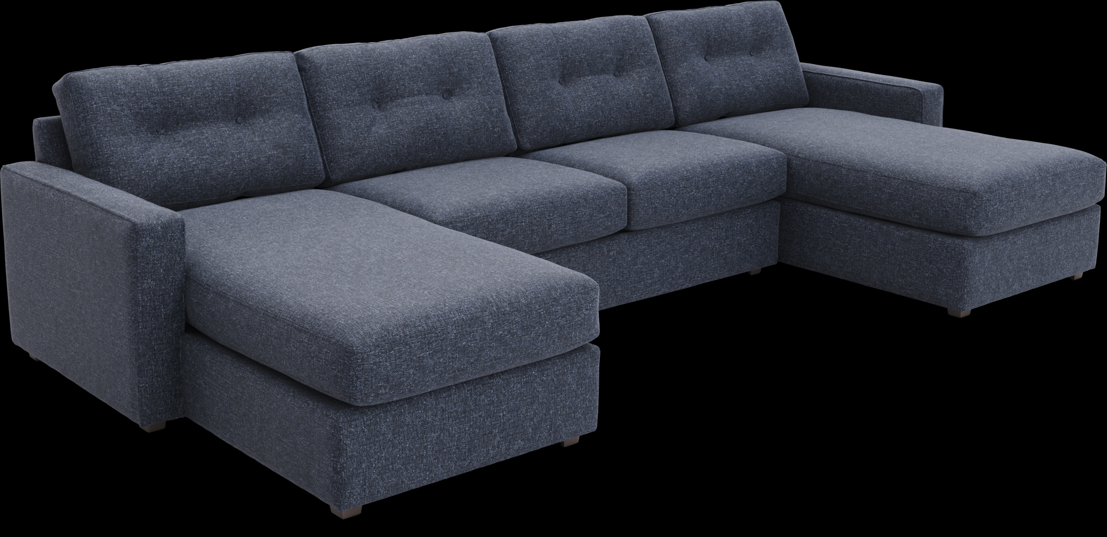 Navy 3 Pc ModularOne Gel Foam Sleeper - Thumbnail - Image 1