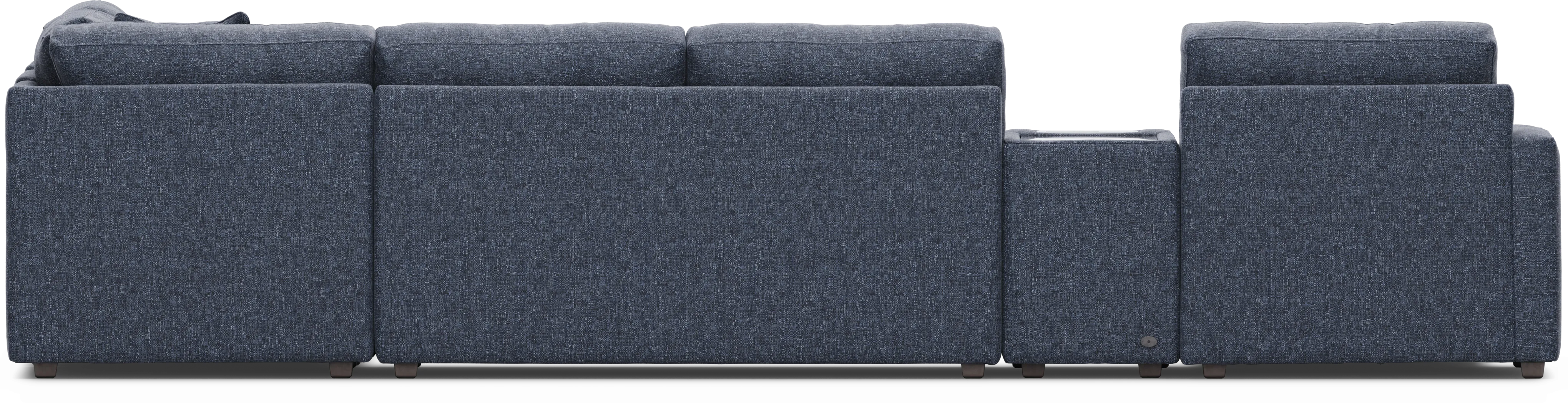 Navy 7 Pc ModularOne Gel Foam Sleeper with Media Consoles - Thumbnail - Image 4