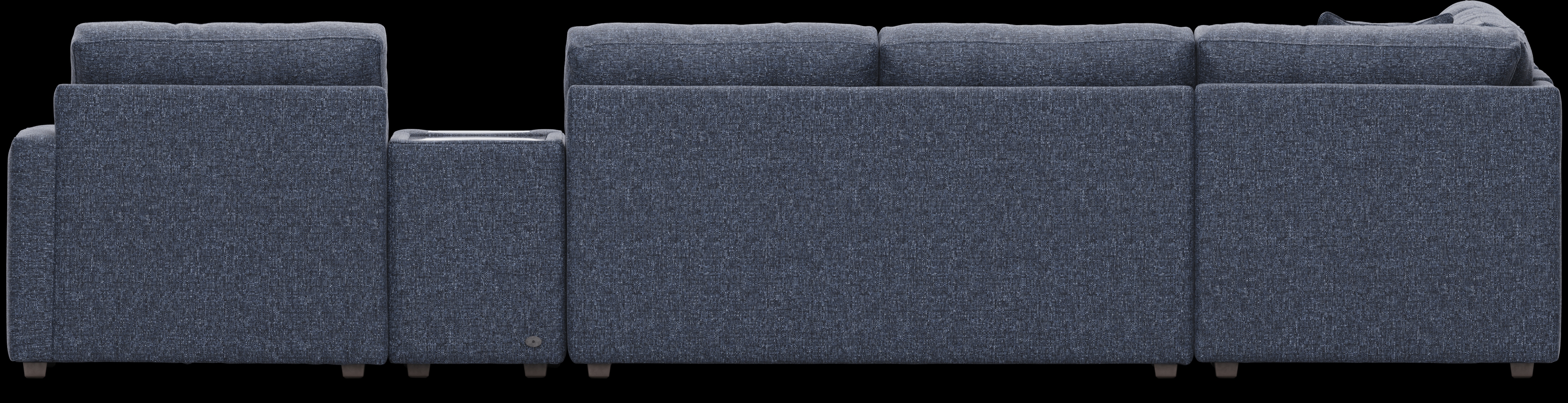 Navy 7 Pc ModularOne Gel Foam Sleeper with Media Consoles - Thumbnail - Image 4