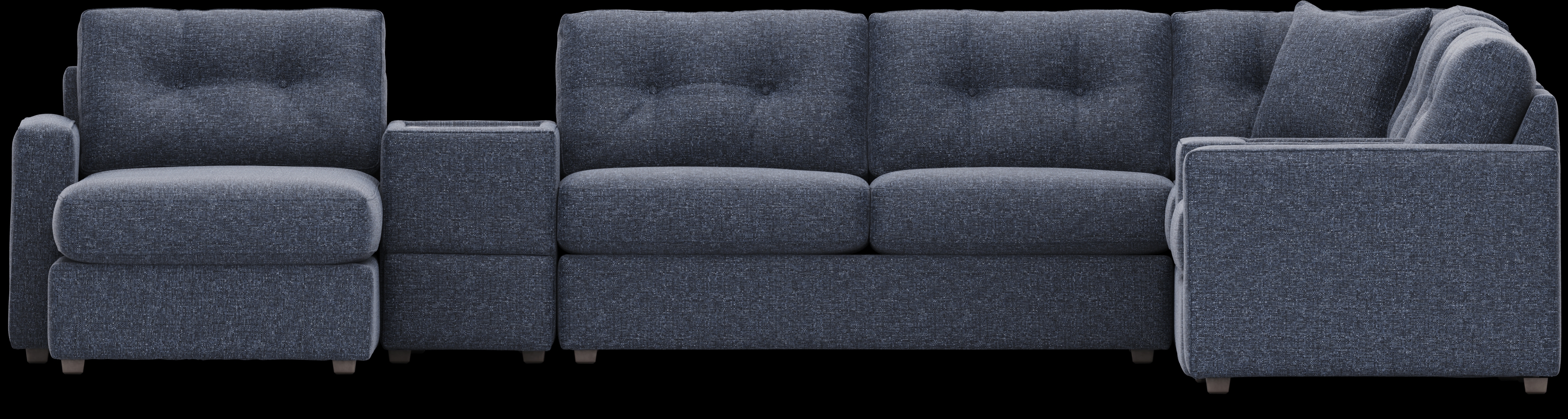 Navy 7 Pc ModularOne Gel Foam Sleeper - Thumbnail - Image 3