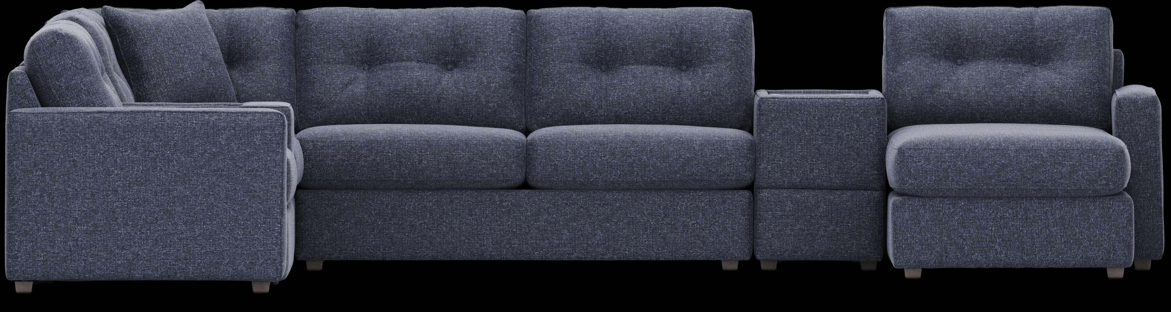 Navy 7 Pc ModularOne Gel Foam Sleeper - Thumbnail - Image 3