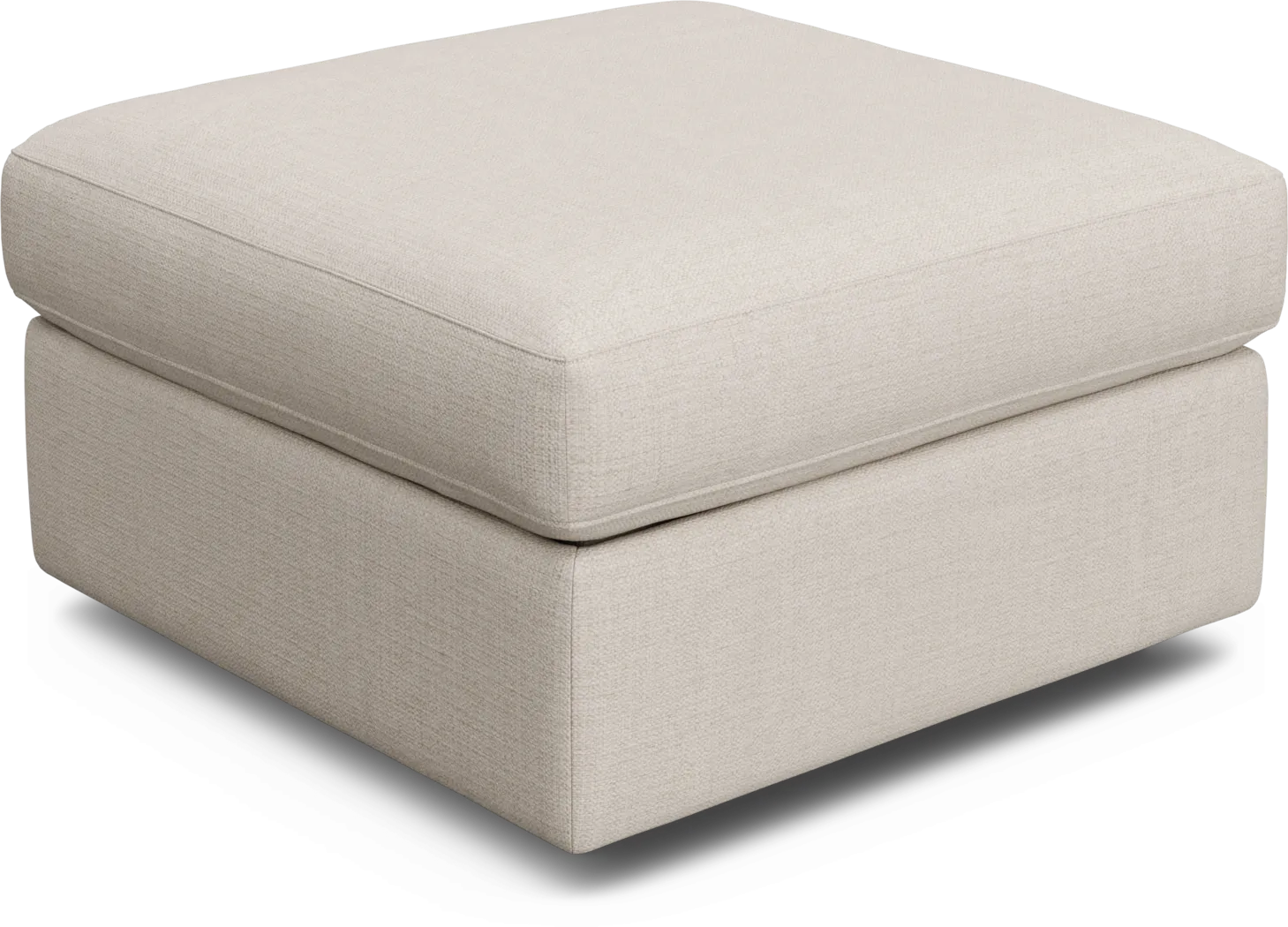 ModularOne Off-White Storage Bumper Ottoman - Thumbnail - Image 1