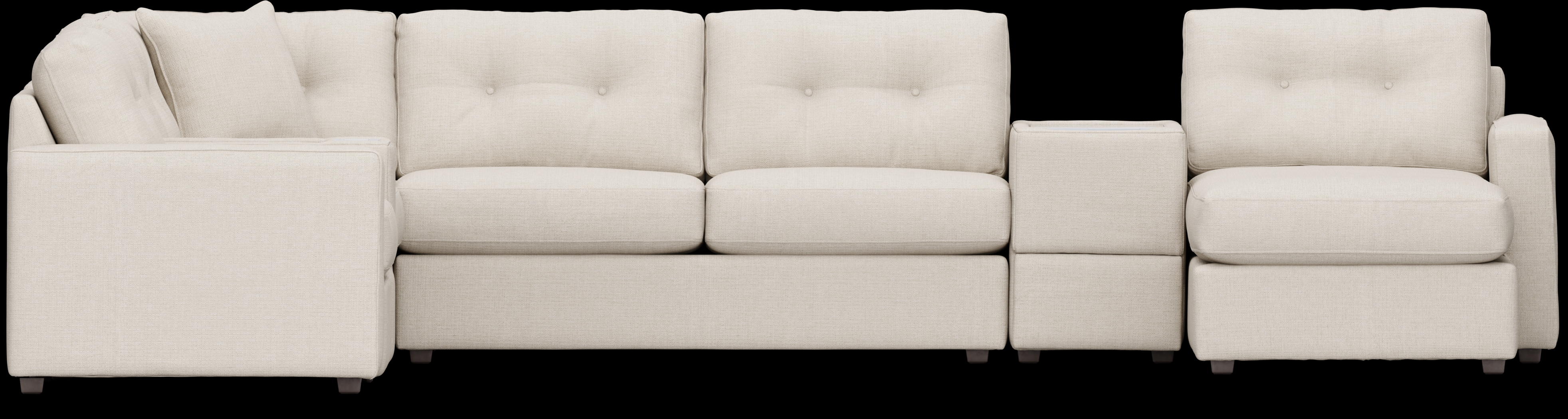 Oyster 7 Pc ModularOne Gel Foam Sleeper with Media Consoles - Thumbnail - Image 3